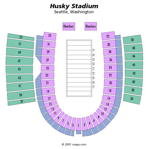Husky Stadium Seating Chart With Rows