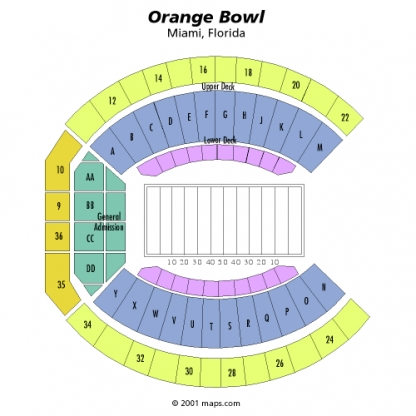 Miami Hurricanes Stadium Seating Chart